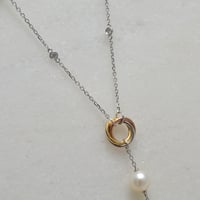 عقد الماس و لؤلؤ طبيعي زراعي - صورة 2