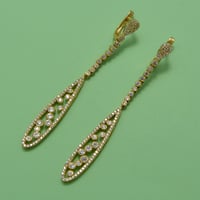 حلق ذهب 18 - صورة 2