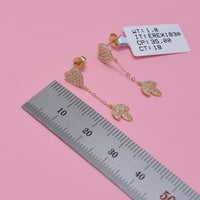 حلق ذهب 18 - صورة 2
