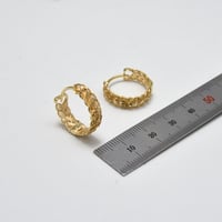 حلق ايطالي ذهب 18 - صورة 2