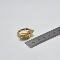 خاتم ايطالي ذهب 18 - صورة 2