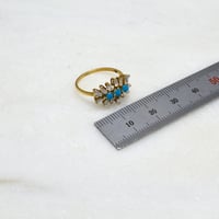 خاتم الماس و حجر الفيروز - صورة 2