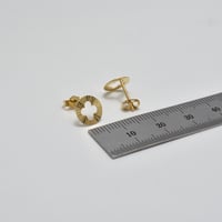 حلق ايطالي ذهب 18 - صورة 2