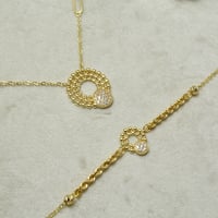 طقم ايطالي ذهب 18 - صورة 3