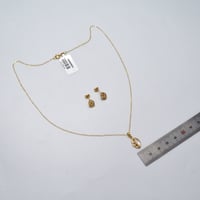 عقد وحلق ذهب 18 - صورة 3