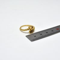 خاتم احجار ذهب 18 - صورة 2
