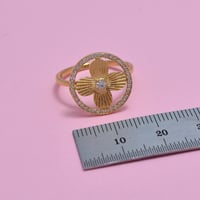 خاتم ابريل ذهب 18 - صورة 2