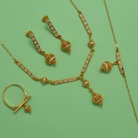 طقم نوارة ذهب 21 - صورة 1