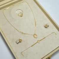 طقم ايطالي ذهب 18 - صورة 1