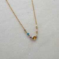 عقد احجار ذهب 18 - صورة 1