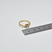خاتم سولتير ذهب 18 - صورة 3