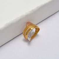 خاتم ايطالي ذهب 18 - صورة 1
