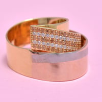 خاتم ايطالي ذهب 18 - صورة 2