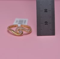 خاتم سولتير ذهب 18 - صورة 2