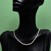 عقد لؤلؤ طبيعي زراعي ذهب 18 - صورة 1