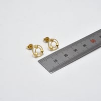 حلق ايطالي ذهب 18 - صورة 2