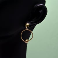 حلق ايطالي ذهب 18 - صورة 1