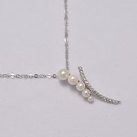 عقد الاميرة ابيض ذهب 18 - صورة 2