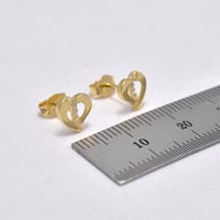 حلق ذهب 18 - صورة 2