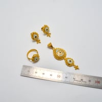 نص طقم هندي ذهب 21 - صورة 2