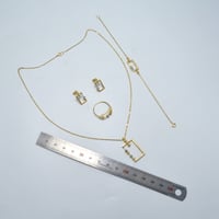  طقم ايطالي ذهب 18 - صورة 4