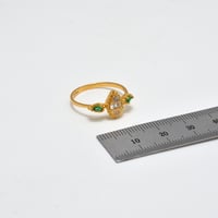 خاتم اوفال ذهب 21 - صورة 2
