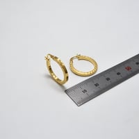 حلق ايطالي ذهب 18 - صورة 2