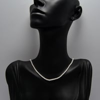 عقد لؤلؤ طبيعي زراعي ذهب 18 - صورة 1