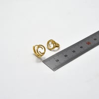 حلق ايطالي ذهب 18 - صورة 2