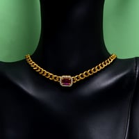عقد تشوكر جنزير ذهب 18 - صورة 1
