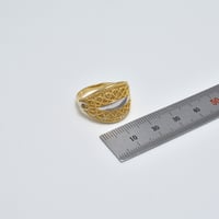 خاتم نابولي ذهب 18 - صورة 2