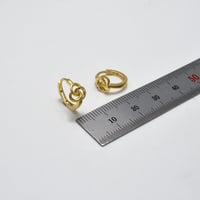 حلق ايطالي ذهب 18 - صورة 2