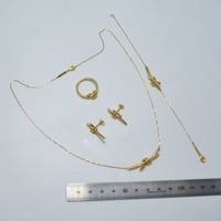 طقم ايطالي ذهب 18 - صورة 4