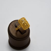 خاتم فايبر ذهب 21 - صورة 2