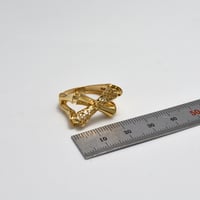 خاتم البامبو ذهب 18 - صورة 2