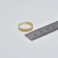 خاتم نابولي ذهب 18 - صورة 2