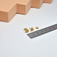 حلق ايطالي ذهب 18 - صورة 2
