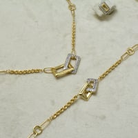 طقم ايطالي ذهب 18 - صورة 3