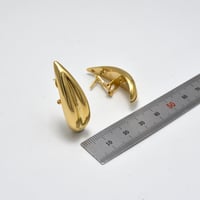 حلق ايطالي ذهب 18 - صورة 2