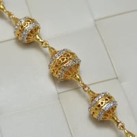 عقد غزل جواهر ذهب 21 - صورة 2