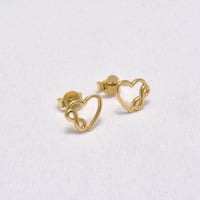 حلق ذهب 18 - صورة 1