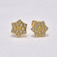 حلق زخارف ذهب 18 - صورة 1