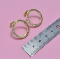 حلق ذهب 18 - صورة 2