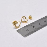 حلق ذهب 18 - صورة 2