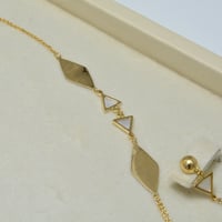 طقم ايطالي ذهب 18 - صورة 2