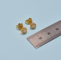 حلق ابريل ذهب 18 - صورة 2