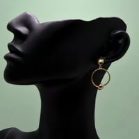 حلق ايطالي ذهب 18 - صورة 2
