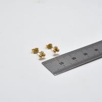حلق ايطالي ذهب 18 - صورة 2
