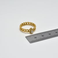خاتم ايطالي ذهب 18 - صورة 2