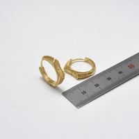 حلق ايطالي ذهب 18 - صورة 2